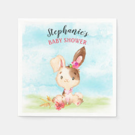 Duschfarm für Wasserfarben Girl Bunny Baby Serviette