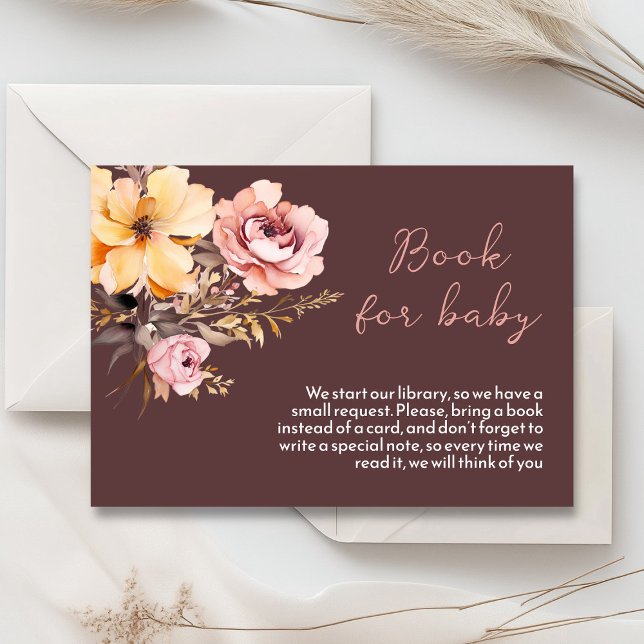 Duschkarte für Mädchen in Rosa Begleitkarte (Blush pink and peach peonies watercolor girl baby shower invitation )