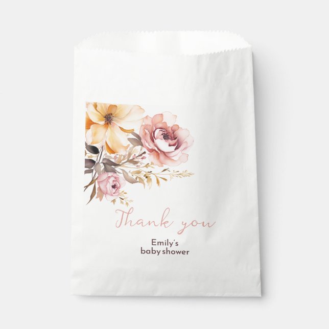 Duschkarte für Mädchen in Rosa Geschenktütchen (Vorderseite)