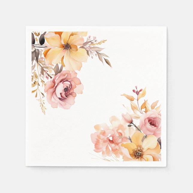 Duschkarte für Mädchen in Rosa Serviette (Vorderseite)