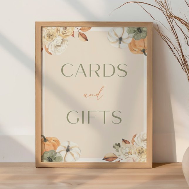 Duschkarte und Geschenke für Pumpkin Baby Poster (Von Creator hochgeladen)