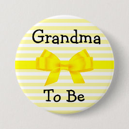 Duschknopf Oma to gelb und weiß Button