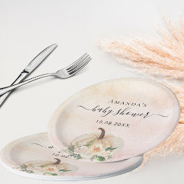 Duschkürbis Rose Goldcreme Pappteller