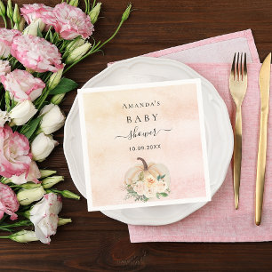 Duschkürbis Rose Goldcreme Serviette