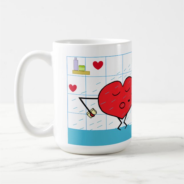 Duschströmung Liebe Kaffeetasse (Links)