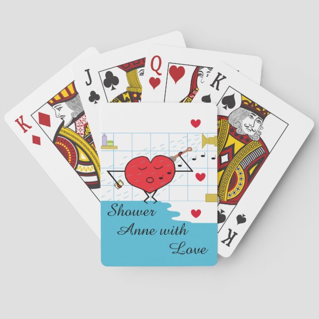 Duschströmung Liebe Spielkarten (Rückseite)