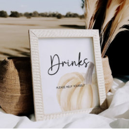 Duschtränke für Pumpkin-Babys Poster