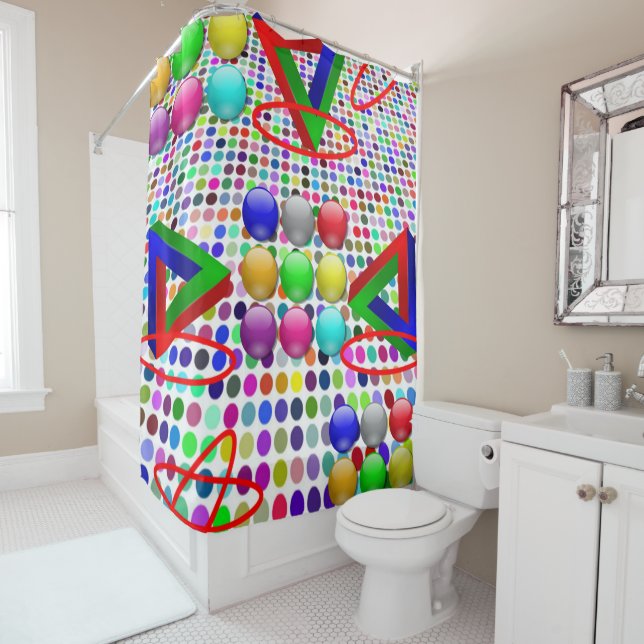 Duschvorhang Abstrakt (Beispiel)