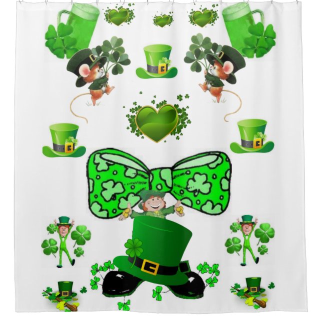 Duschvorhang am Saint Patrick's Day (Vorderseite)