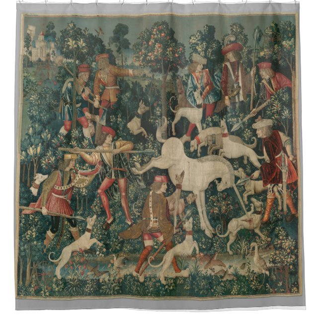 Duschvorhang aus Einhorn (Vorderseite)