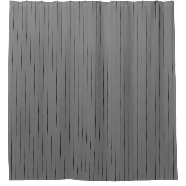 Duschvorhang aus Grau und Schwarz (Vorderseite)