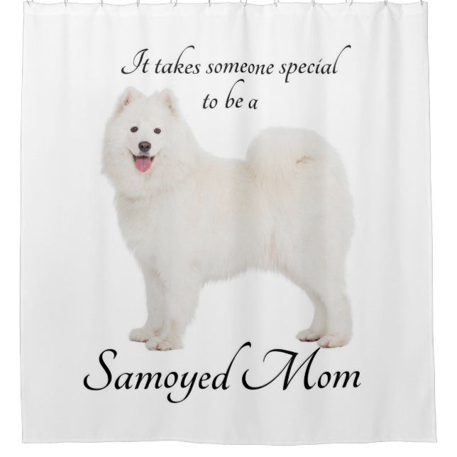 Duschvorhang aus Samoyed Mama (Vorderseite)