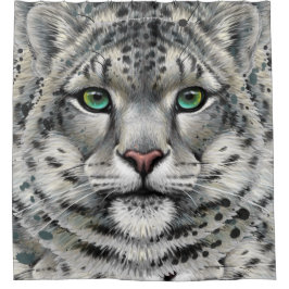 Duschvorhang aus Snow Leopard