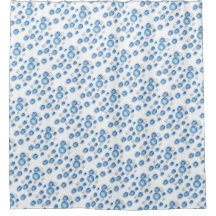 Duschvorhang - Blaue Blasen