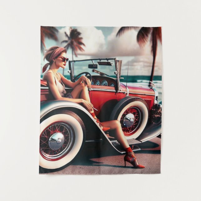 Duschvorhang Classic Auto Wandteppich (Vorderseite)