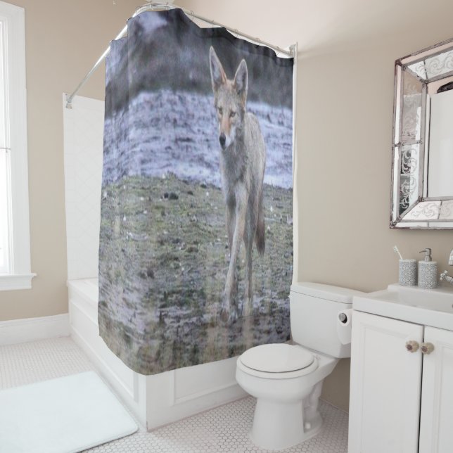 Duschvorhang Coyote (Beispiel)