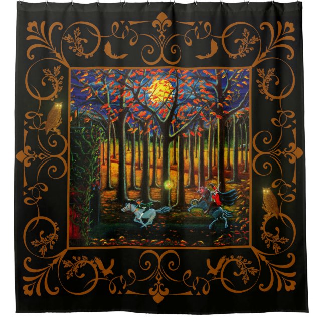 Duschvorhang des kopflosen Reiters (Vorderseite)