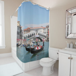 Duschvorhang des Venedig-Kanals