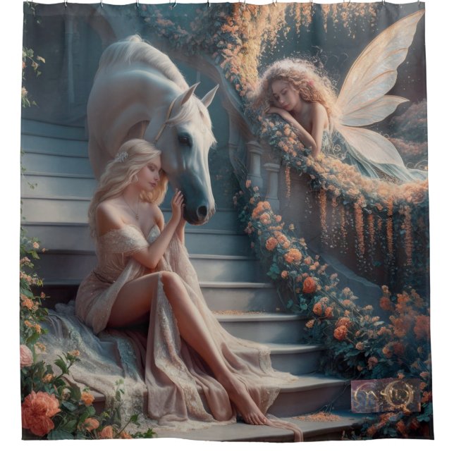 Duschvorhang "Ethereal Bond" (Vorderseite)