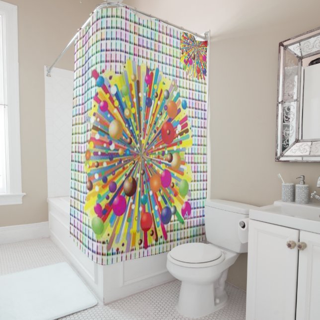 Duschvorhang Farben (Beispiel)