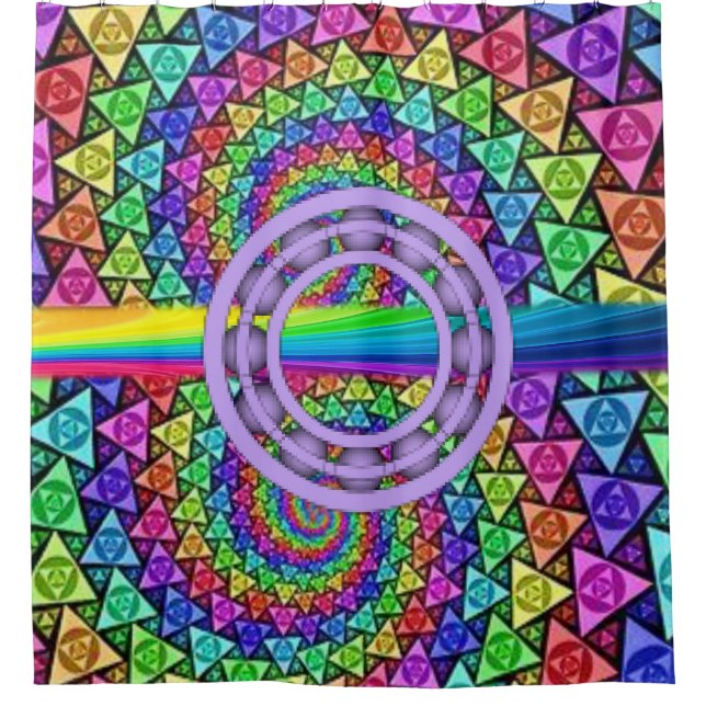 Duschvorhang farbenfroh (Vorderseite)