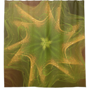Duschvorhang Fraktal Light Green Palette