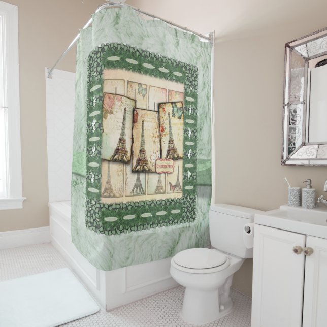 Duschvorhang Frankreich (Beispiel)