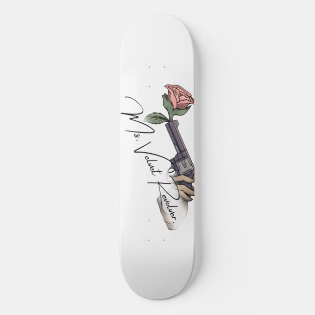 Duschvorhang - Frau Velvet Revolver Skateboard (Vorderseite)