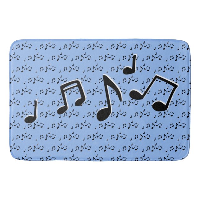 Duschvorhang für Musikanzeigen Badematte (Vorderseite)