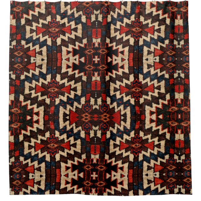Duschvorhang für orientalisches Teppichdesign (Vorderseite)