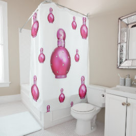 Duschvorhang für Parfüm Pink