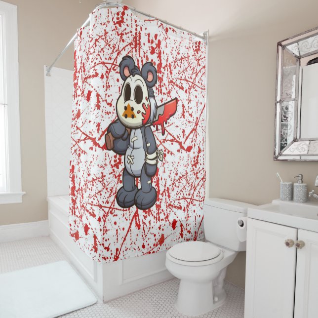 Duschvorhang für Scare Bear (Beispiel)