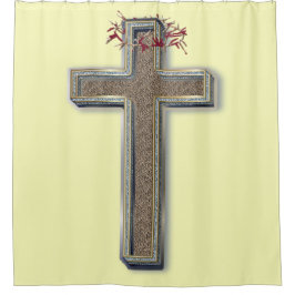 Duschvorhang gelb Hintergrund