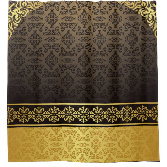 Duschvorhang (Golden Damask) (Vorderseite)