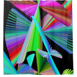 Duschvorhang Grün Rosa Kaleidoskop Mandala