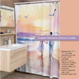 Duschvorhang im Küstenstil