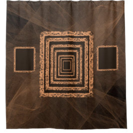 Duschvorhang in orange