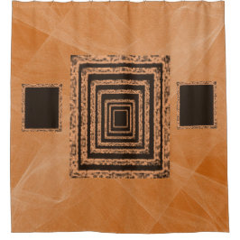 Duschvorhang in Spiegelorange