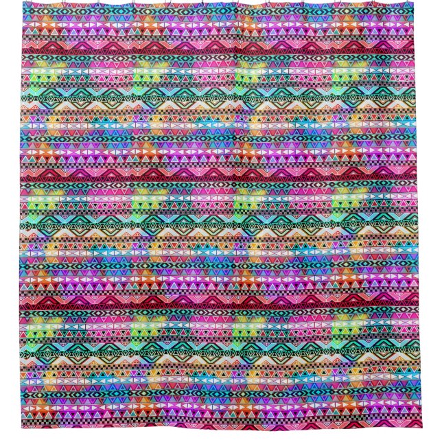 Duschvorhang/Indianerdrucke Duschvorhang (Vorderseite)