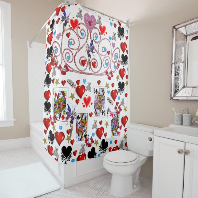 Duschvorhang Königin (Beispiel)