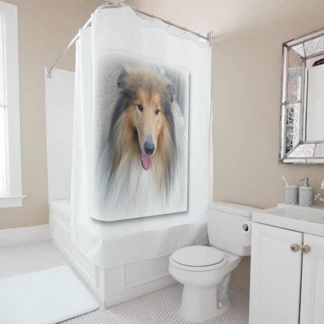Duschvorhang Lassie Dog (Beispiel)