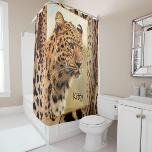 Duschvorhang Leopard