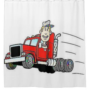 Duschvorhang-LKW-Fahrer Duschvorhang
