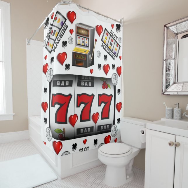 Duschvorhang Lucky 777 (Beispiel)