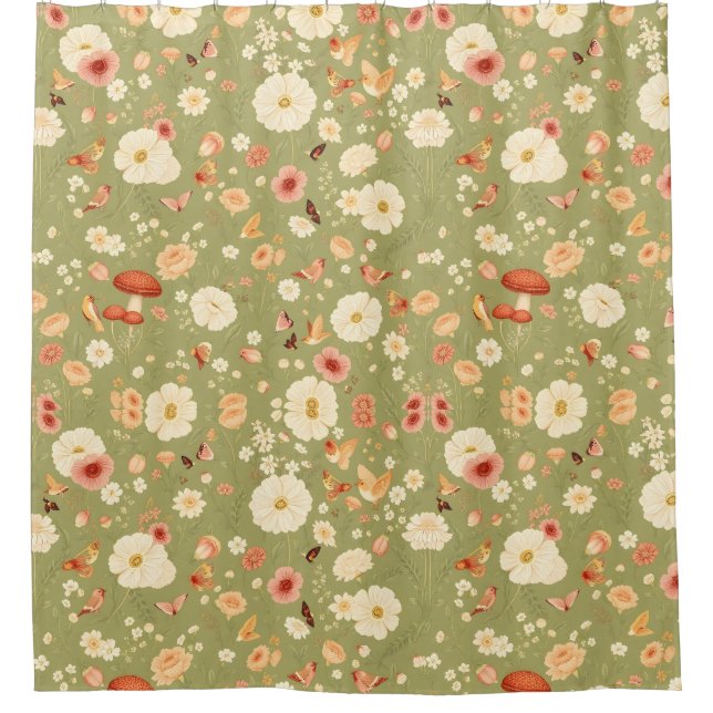 Duschvorhang mit Cotgore-Kern - Eine Whimsikische  (Vorderseite)