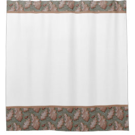 Duschvorhang mit Eichenholzrahmen