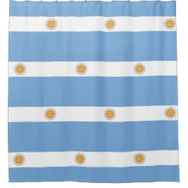 Duschvorhang mit Flagge Argentiniens