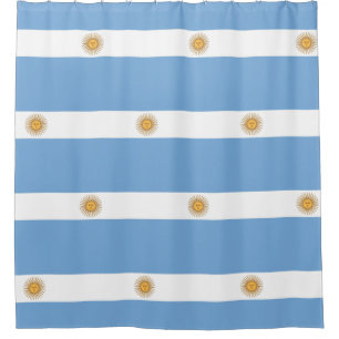 Duschvorhang mit Flagge Argentiniens