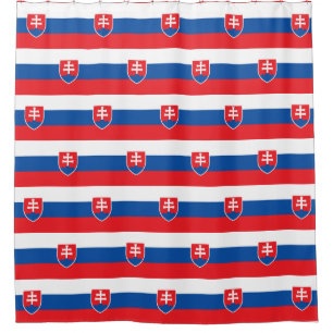 Duschvorhang mit Flagge der Slowakei