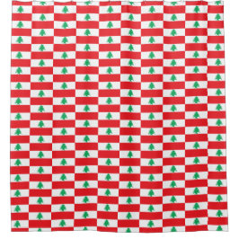 Duschvorhang mit Flagge des Libanon